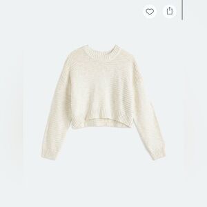 Roxy Enchanted Sky Crewneck Cropped Sweater